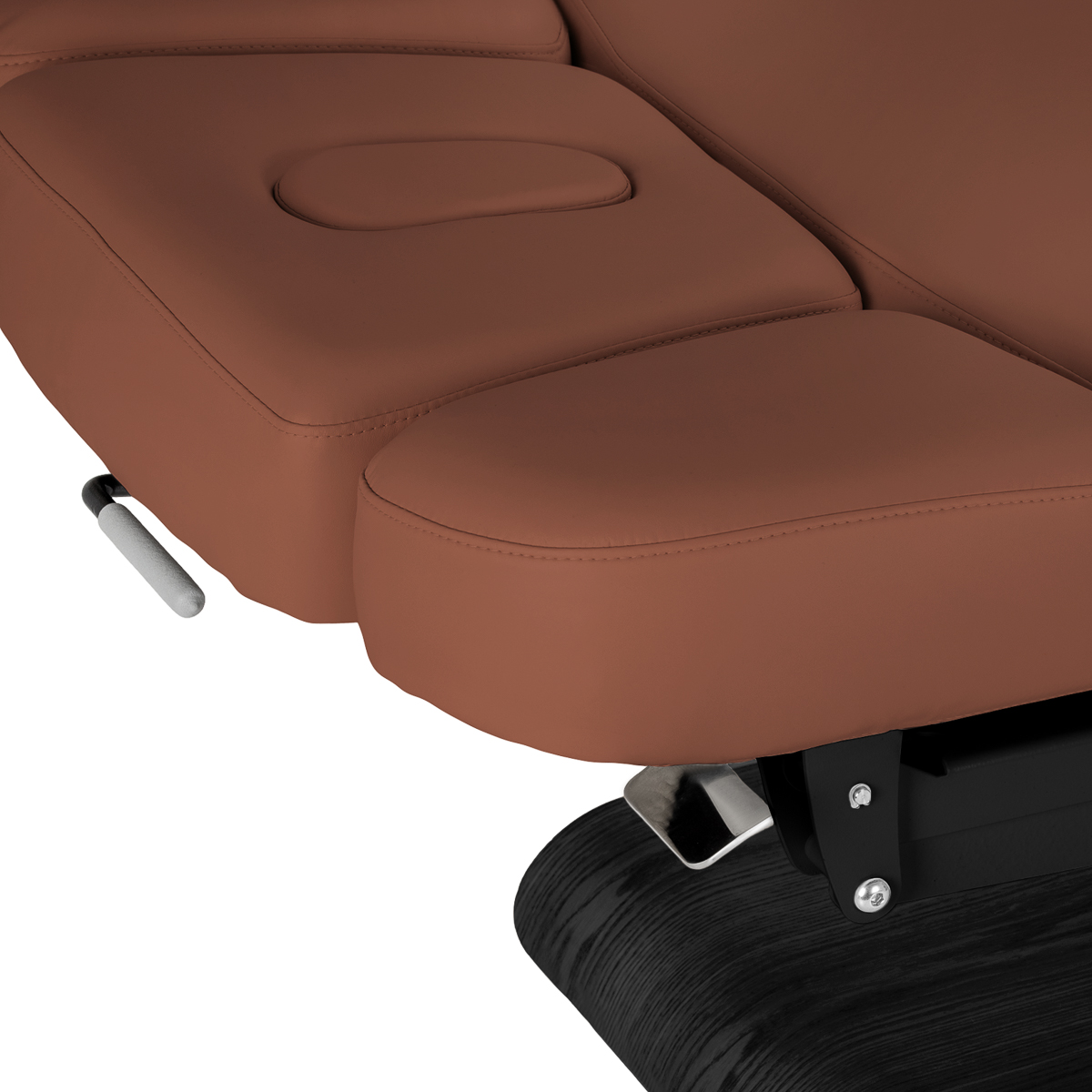 Leżanka SPA Sillon Relax brązowa z czarną podstawą 9