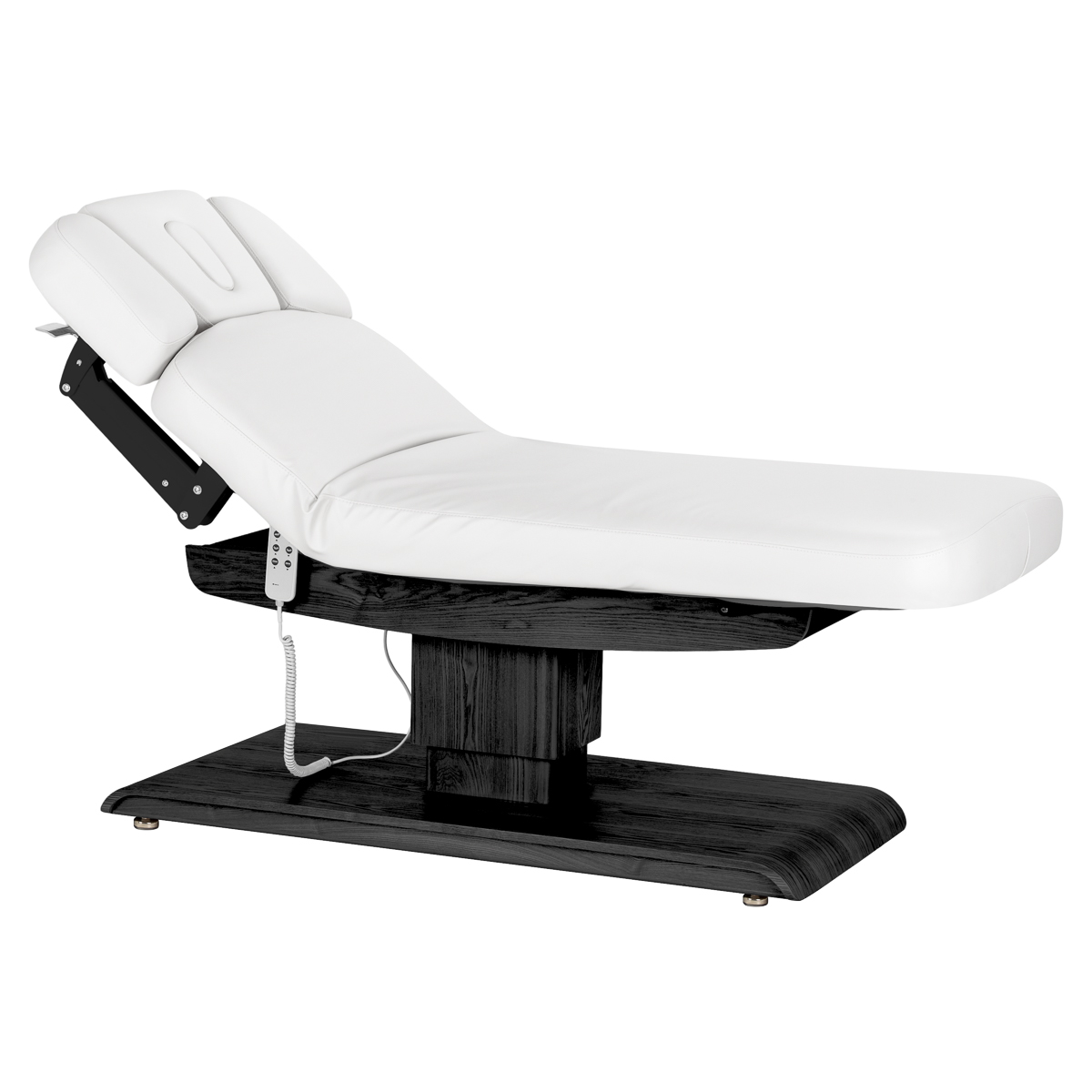 Leżanka SPA Sillon Relax biała z czarną podstawą 2