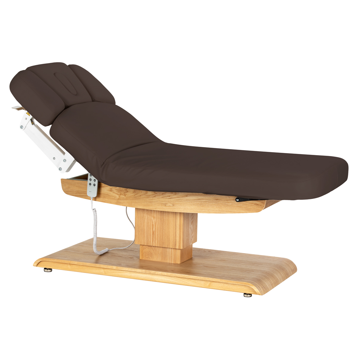 Leżanka SPA Sillon Relax brązowa ciemna z jasnobrązową podstawą 2
